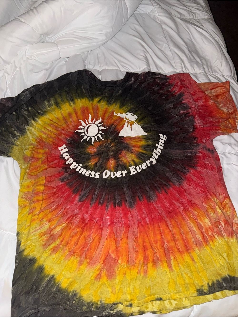 Jhene Aiko Pssy Fairy Merch TyeDye "Happiness Over Everything" Graphic Tee